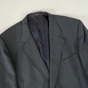 diBenedetto Pinstripe Blazer Men's Two Button Suit Jacket Made in USA 54L